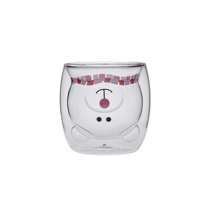 Karaca New Year Pia Mr. Bear Water Glass 250 ml 153.03.08.2436 -  Drinkware - ebarza Furniture UAE | Shop Modern Furniture in Abu Dhabi & Dubai - مفروشات ايبازرا في الامارات | تسوق اثاث عصري وديكورات مميزة في دبي وابوظبي