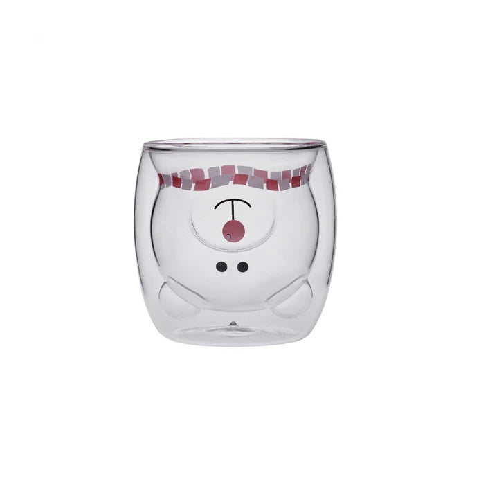 Karaca New Year Pia Mr. Bear Water Glass 250 ml 153.03.08.2436 -  Drinkware - ebarza Furniture UAE | Shop Modern Furniture in Abu Dhabi & Dubai - مفروشات ايبازرا في الامارات | تسوق اثاث عصري وديكورات مميزة في دبي وابوظبي