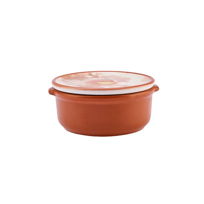 Karaca Orange Covered Breakfast Bowl 153.03.06.9944 -  Bowls - ebarza Furniture UAE | Shop Modern Furniture in Abu Dhabi & Dubai - مفروشات ايبازرا في الامارات | تسوق اثاث عصري وديكورات مميزة في دبي وابوظبي