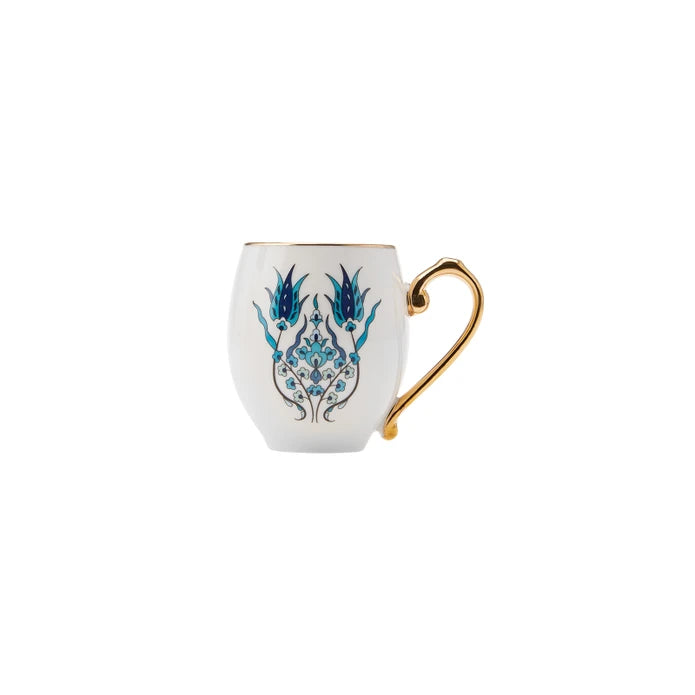 İznik Set Of 6 Coffee Cup And Plates 153.01.05.4275 - Coffee Sets - ebarza Furniture UAE | Shop Modern Furniture in Abu Dhabi & Dubai - مفروشات ايبازرا في الامارات | تسوق اثاث عصري وديكورات مميزة في دبي وابوظبي