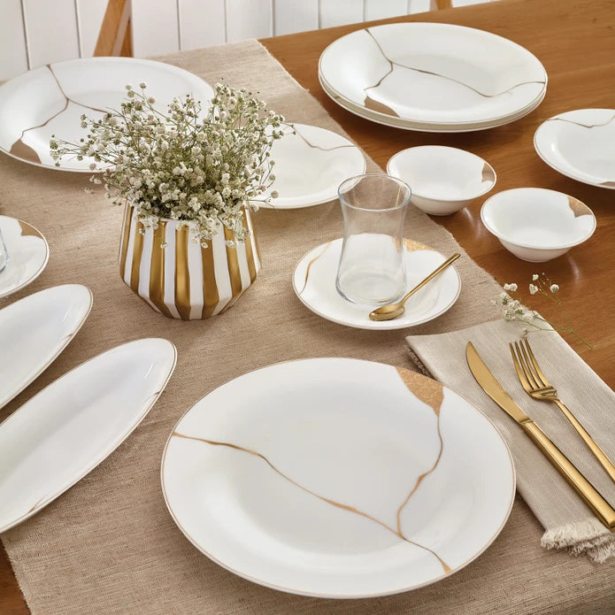 Karaca Fine Pearl New Quora 26 Pieces Breakfast Set For 6 Persons 153.03.08.1142 - Dinnerware Sets - ebarza Furniture UAE | Shop Modern Furniture in Abu Dhabi & Dubai - مفروشات ايبازرا في الامارات | تسوق اثاث عصري وديكورات مميزة في دبي وابوظبي