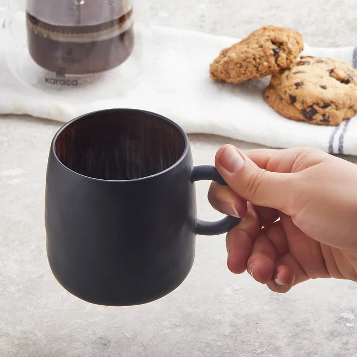 Karaca Black Galactic Mug 400 ml 153.03.06.7234 - Mugs - ebarza Furniture UAE | Shop Modern Furniture in Abu Dhabi & Dubai - مفروشات ايبازرا في الامارات | تسوق اثاث عصري وديكورات مميزة في دبي وابوظبي