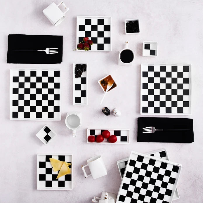 Karaca Chess 22 Pieces 6 Person Breakfast Set 153.03.08.2078 - Dinnerware Sets - ebarza Furniture UAE | Shop Modern Furniture in Abu Dhabi & Dubai - مفروشات ايبازرا في الامارات | تسوق اثاث عصري وديكورات مميزة في دبي وابوظبي