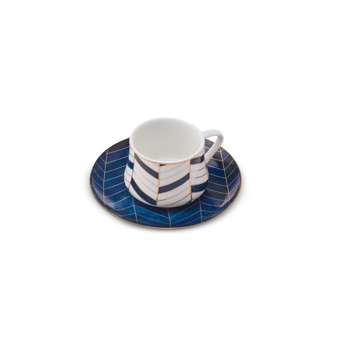 Karaca Yakut Set Of 6 Coffee Cups 100 Ml 153.03.06.7974 - Coffee Sets - ebarza Furniture UAE | Shop Modern Furniture in Abu Dhabi & Dubai - مفروشات ايبازرا في الامارات | تسوق اثاث عصري وديكورات مميزة في دبي وابوظبي