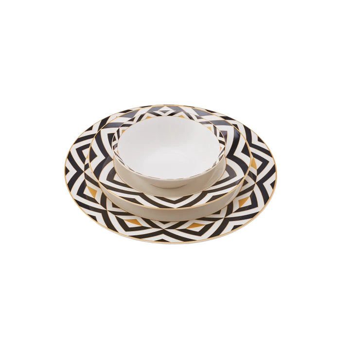 Karaca Kadres 18 Pieces 6 Person Porcelain Dinnerware 153.03.06.8052 - Dinnerware Sets - ebarza Furniture UAE | Shop Modern Furniture in Abu Dhabi & Dubai - مفروشات ايبازرا في الامارات | تسوق اثاث عصري وديكورات مميزة في دبي وابوظبي