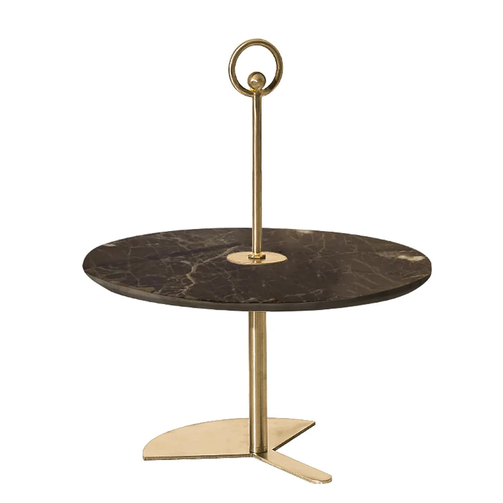 Metal & Marble Dessert Stand Fc-W2126B -  Delight Plates - ebarza Furniture UAE | Shop Modern Furniture in Abu Dhabi & Dubai - مفروشات ايبازرا في الامارات | تسوق اثاث عصري وديكورات مميزة في دبي وابوظبي