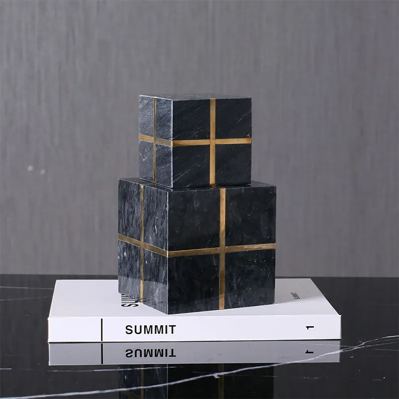 Black Natural Marble Decoration-B Fb-T1927B - Home Decor Figurines - ebarza Furniture UAE | Shop Modern Furniture in Abu Dhabi & Dubai - مفروشات ايبازرا في الامارات | تسوق اثاث عصري وديكورات مميزة في دبي وابوظبي
