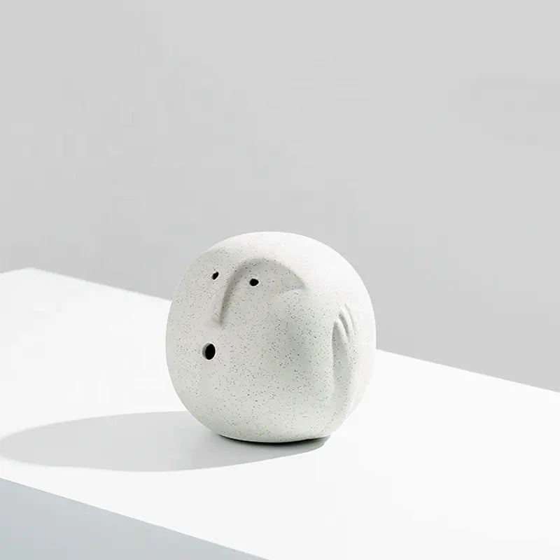 Hear No Evil Ceramic Sculpture Fa-D22013A -  Home Decor Figurines - ebarza Furniture UAE | Shop Modern Furniture in Abu Dhabi & Dubai - مفروشات ايبازرا في الامارات | تسوق اثاث عصري وديكورات مميزة في دبي وابوظبي