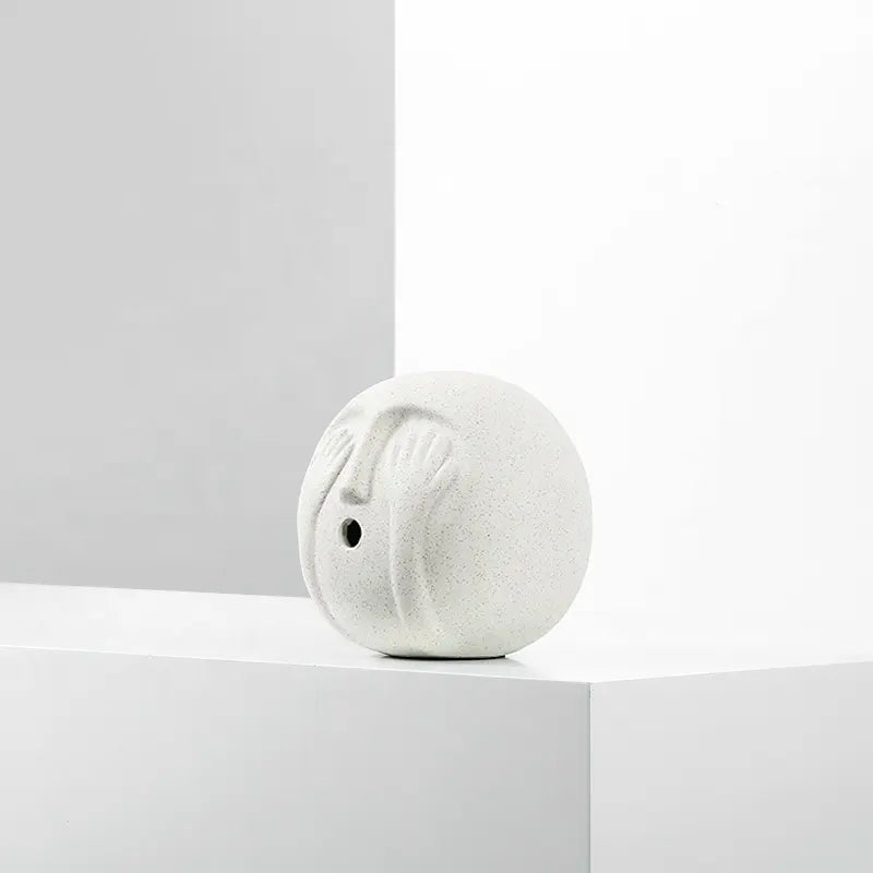 Hear No Evil Ceramic Sculpture Fa-D22013A -  Home Decor Figurines - ebarza Furniture UAE | Shop Modern Furniture in Abu Dhabi & Dubai - مفروشات ايبازرا في الامارات | تسوق اثاث عصري وديكورات مميزة في دبي وابوظبي