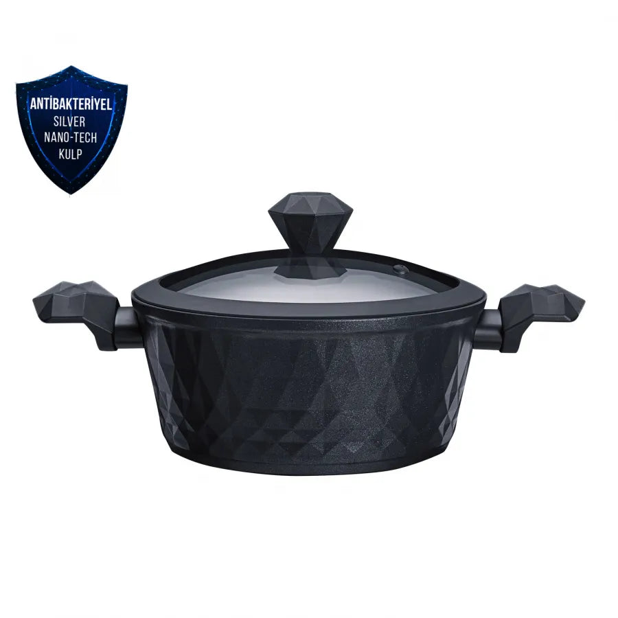 Karaca Bio Diamond Antibacterial 7 Piece Cookware Set With Handle And Induction Base 153.03.08.0429 - Cookware Sets - ebarza Furniture UAE | Shop Modern Furniture in Abu Dhabi & Dubai - مفروشات ايبازرا في الامارات | تسوق اثاث عصري وديكورات مميزة في دبي وابوظبي