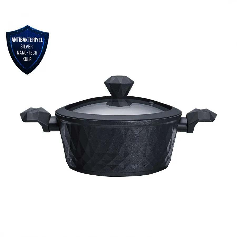 Karaca Bio Diamond Antibacterial 7 Piece Cookware Set With Handle And Induction Base 153.03.08.0429 - Cookware Sets - ebarza Furniture UAE | Shop Modern Furniture in Abu Dhabi & Dubai - مفروشات ايبازرا في الامارات | تسوق اثاث عصري وديكورات مميزة في دبي وابوظبي