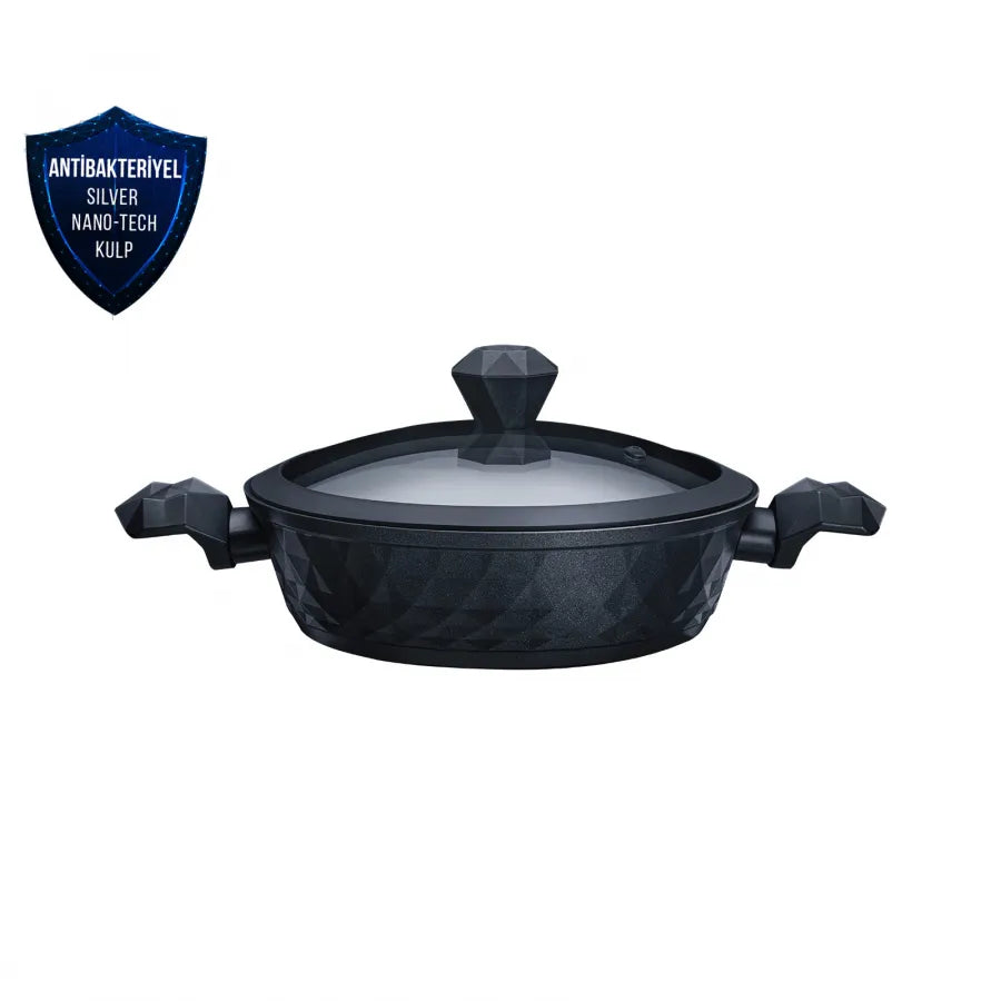Karaca Bio Diamond Antibacterial 7 Piece Cookware Set With Handle And Induction Base 153.03.08.0429 - Cookware Sets - ebarza Furniture UAE | Shop Modern Furniture in Abu Dhabi & Dubai - مفروشات ايبازرا في الامارات | تسوق اثاث عصري وديكورات مميزة في دبي وابوظبي