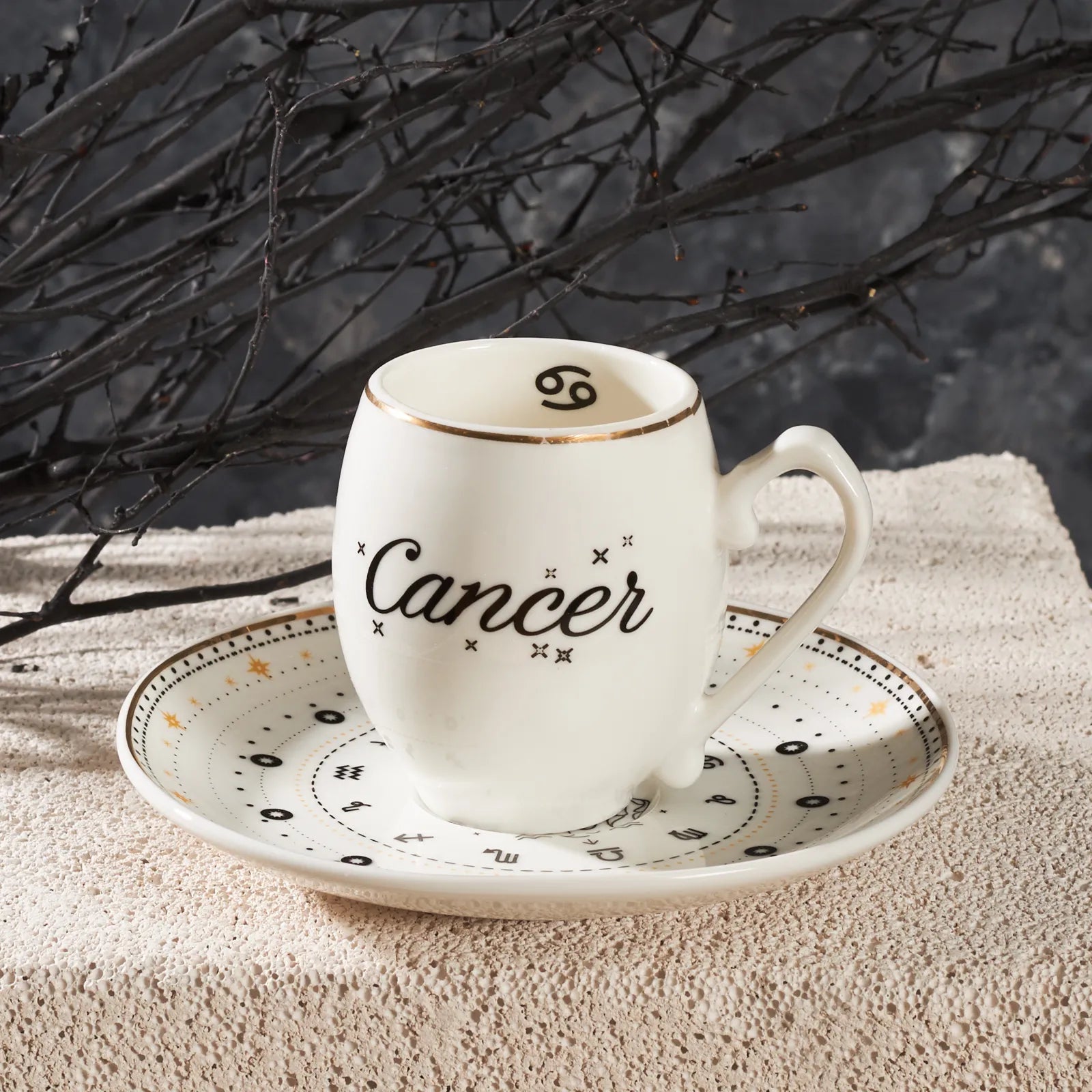 Karaca Cancer Coffee Cup 90 Ml 153.03.06.6903 - Coffee Sets - ebarza Furniture UAE | Shop Modern Furniture in Abu Dhabi & Dubai - مفروشات ايبازرا في الامارات | تسوق اثاث عصري وديكورات مميزة في دبي وابوظبي