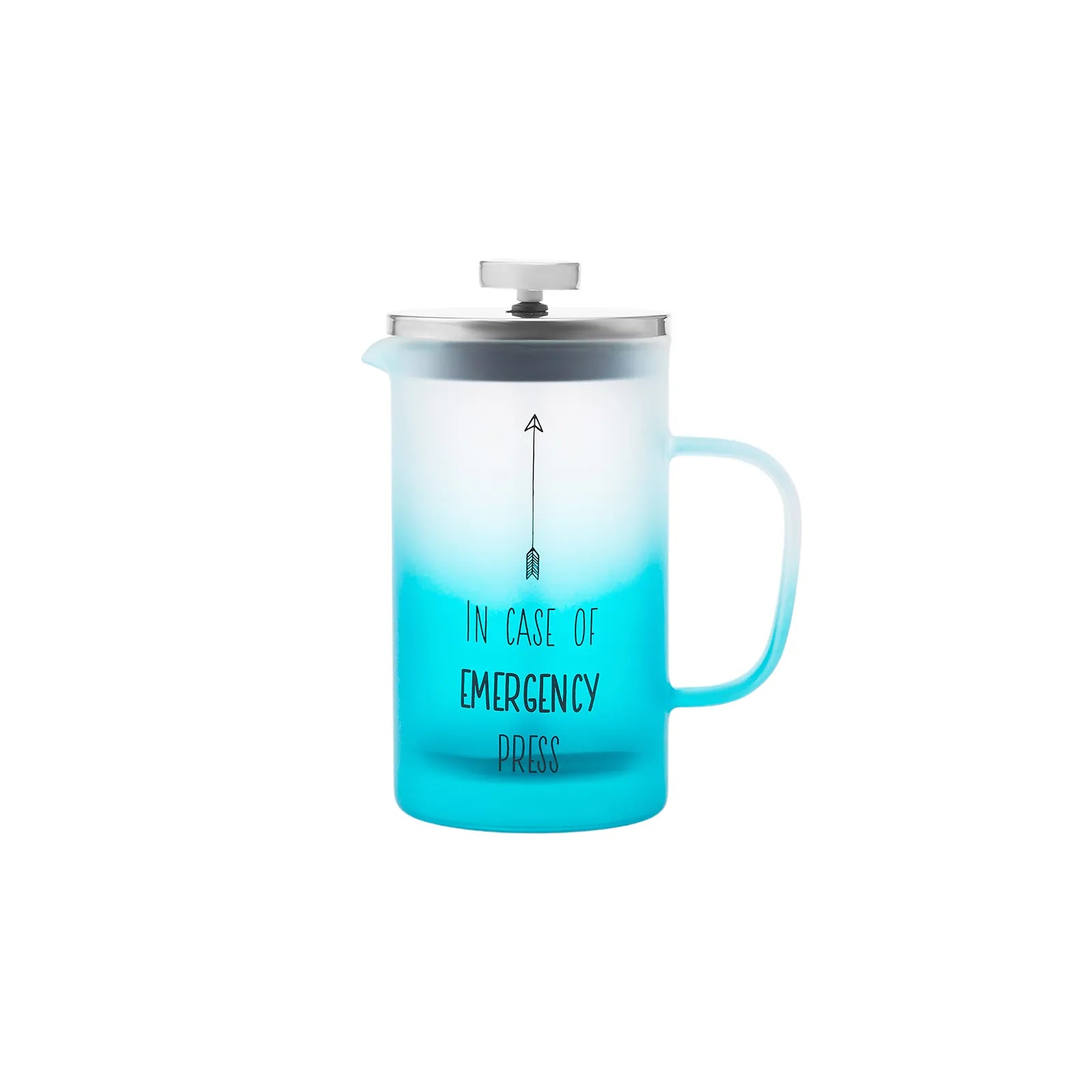 Karaca Emergency Frenchpress Blue 600 Ml 153.03.08.1776 - Kitchen Appliances - ebarza Furniture UAE | Shop Modern Furniture in Abu Dhabi & Dubai - مفروشات ايبازرا في الامارات | تسوق اثاث عصري وديكورات مميزة في دبي وابوظبي