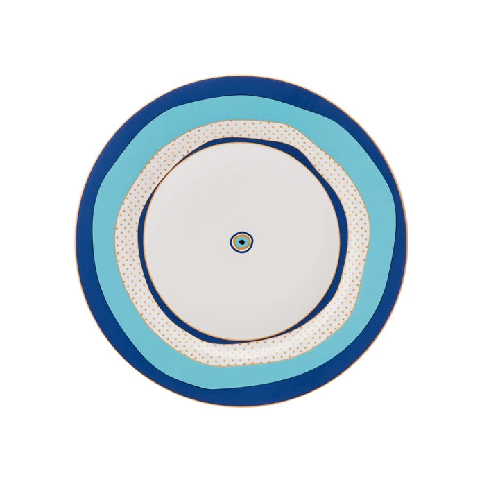 Karaca Eye Zone 24 Pieces 6 Person Porcelain Dinnerware 153.03.06.5960 - Dinnerware Sets - ebarza Furniture UAE | Shop Modern Furniture in Abu Dhabi & Dubai - مفروشات ايبازرا في الامارات | تسوق اثاث عصري وديكورات مميزة في دبي وابوظبي