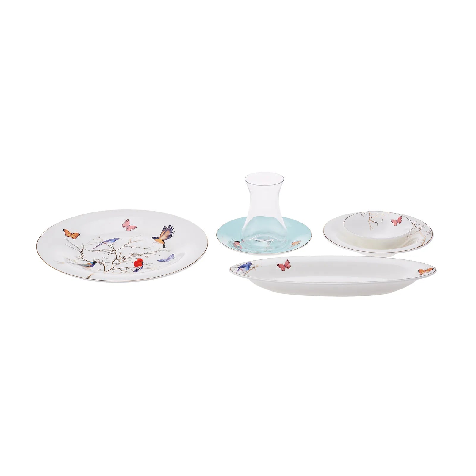 Karaca Fine Pearl New Grace Mint 26 Pieces 6 Person Breakfast Set 153.03.08.1134 - Dinnerware Sets - ebarza Furniture UAE | Shop Modern Furniture in Abu Dhabi & Dubai - مفروشات ايبازرا في الامارات | تسوق اثاث عصري وديكورات مميزة في دبي وابوظبي