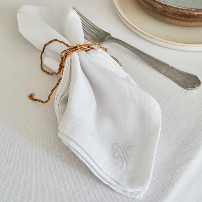 Karaca Home 4 Elements White 2 Piece Napkin 200.18.01.0936 - Napkins - ebarza Furniture UAE | Shop Modern Furniture in Abu Dhabi & Dubai - مفروشات ايبازرا في الامارات | تسوق اثاث عصري وديكورات مميزة في دبي وابوظبي