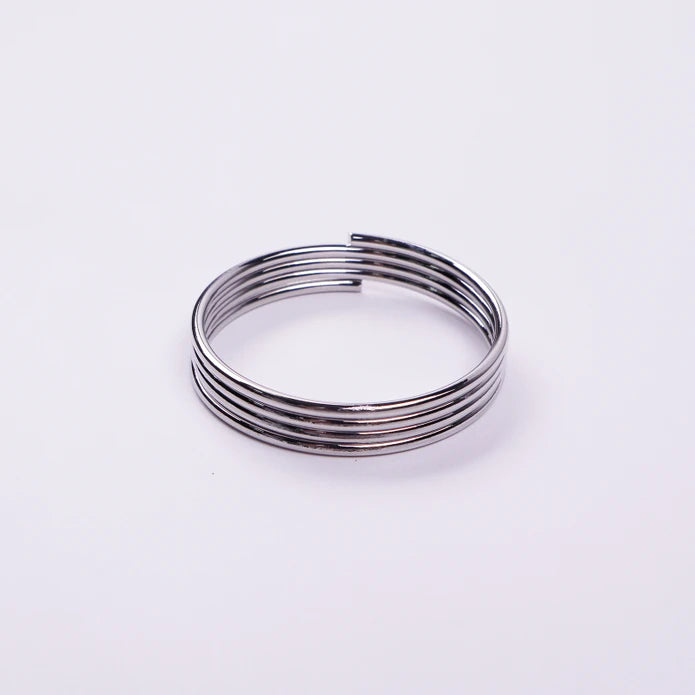 Karaca Home Strip 12 Pcs Napkin Ring Silver 300.21.02.0602 - Napkin Rings - ebarza Furniture UAE | Shop Modern Furniture in Abu Dhabi & Dubai - مفروشات ايبازرا في الامارات | تسوق اثاث عصري وديكورات مميزة في دبي وابوظبي