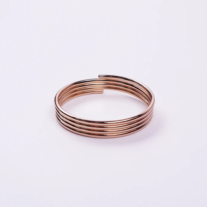Karaca Home Strip 12 Piece Napkin Ring Rose Gold 300.21.02.0610 - Napkin Rings - ebarza Furniture UAE | Shop Modern Furniture in Abu Dhabi & Dubai - مفروشات ايبازرا في الامارات | تسوق اثاث عصري وديكورات مميزة في دبي وابوظبي