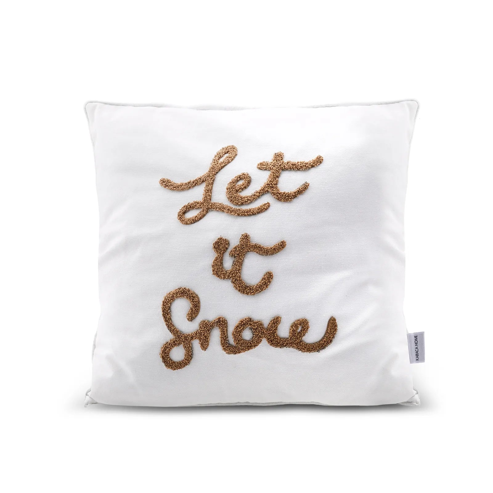 Karaca Home Woodland White Snow Cozy Cushion 45X45 Cm 200.19.01.1024 - Cushions - ebarza Furniture UAE | Shop Modern Furniture in Abu Dhabi & Dubai - مفروشات ايبازرا في الامارات | تسوق اثاث عصري وديكورات مميزة في دبي وابوظبي