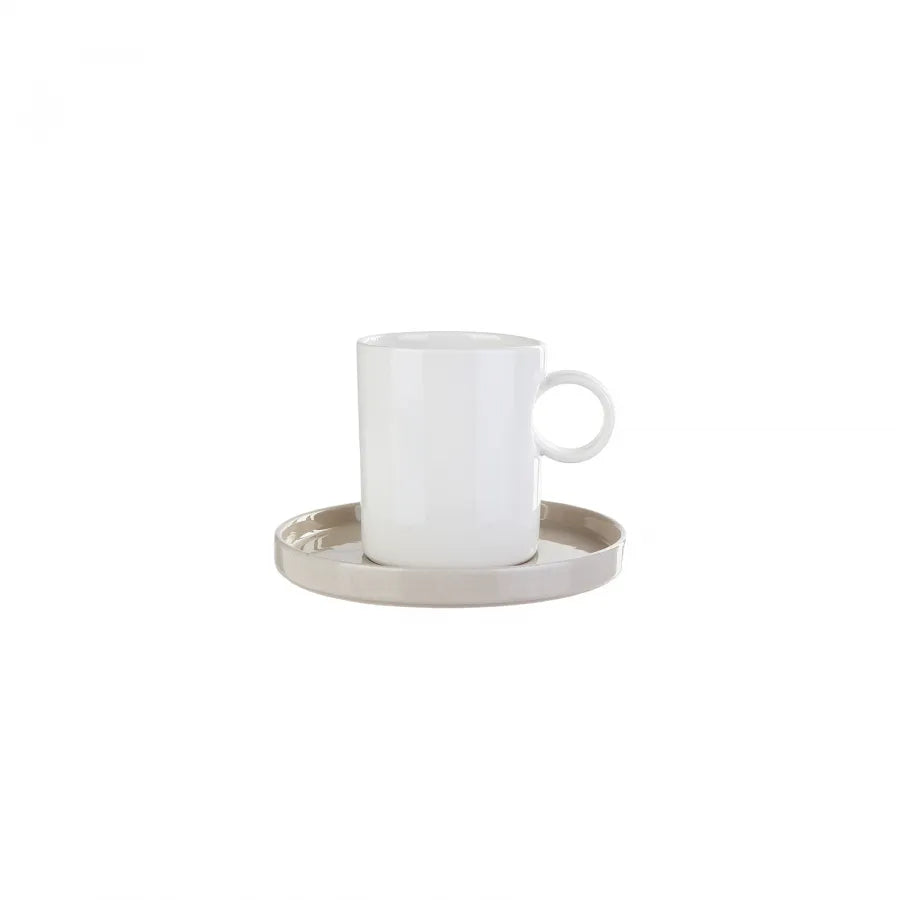 Karaca Hussein Chalayan Poly 28 Pieces 6 Person Porcelain Breakfast/Serving Set 153.03.06.1405 - Breakfast Sets - ebarza Furniture UAE | Shop Modern Furniture in Abu Dhabi & Dubai - مفروشات ايبازرا في الامارات | تسوق اثاث عصري وديكورات مميزة في دبي وابوظبي