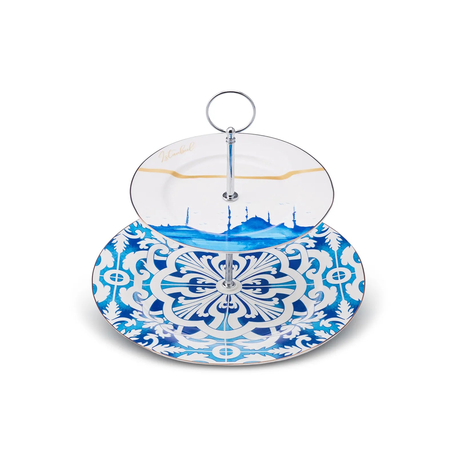 Karaca Istanbul Series Layered Cookie Holder 153.03.06.5013 - Cookie Holders - ebarza Furniture UAE | Shop Modern Furniture in Abu Dhabi & Dubai - مفروشات ايبازرا في الامارات | تسوق اثاث عصري وديكورات مميزة في دبي وابوظبي