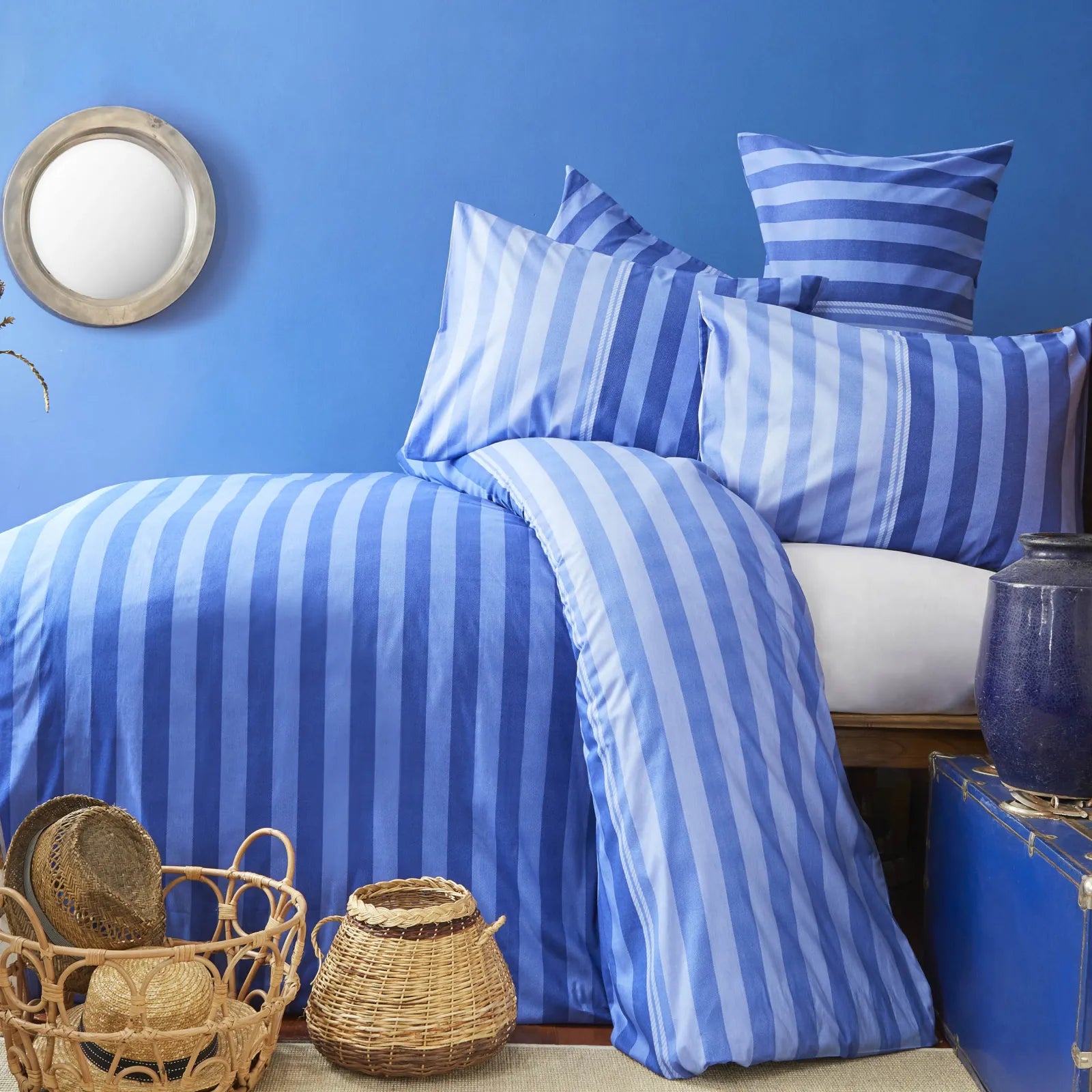 Karaca Nautica Home Hillgrove 100% Cotton Double Duvet Cover Set 180.01.01.0350 - Bedding - ebarza Furniture UAE | Shop Modern Furniture in Abu Dhabi & Dubai - مفروشات ايبازرا في الامارات | تسوق اثاث عصري وديكورات مميزة في دبي وابوظبي