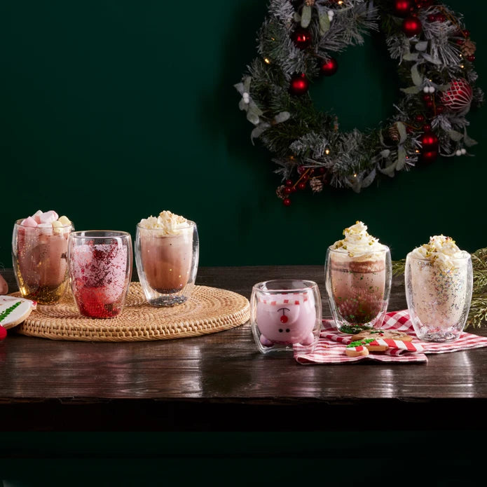 Karaca New Year Pia Mr. Bear Water Glass 250 ml 153.03.08.2436 -  Drinkware - ebarza Furniture UAE | Shop Modern Furniture in Abu Dhabi & Dubai - مفروشات ايبازرا في الامارات | تسوق اثاث عصري وديكورات مميزة في دبي وابوظبي