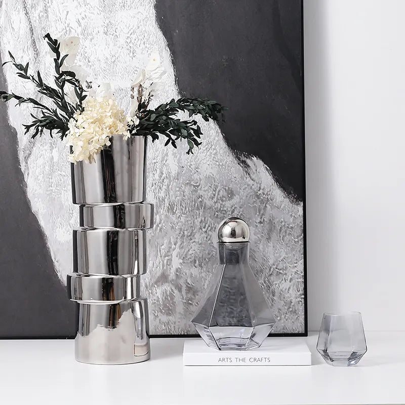 Bamboo Vase Fa-D21090 - Vases - ebarza Furniture UAE | Shop Modern Furniture in Abu Dhabi & Dubai - مفروشات ايبازرا في الامارات | تسوق اثاث عصري وديكورات مميزة في دبي وابوظبي