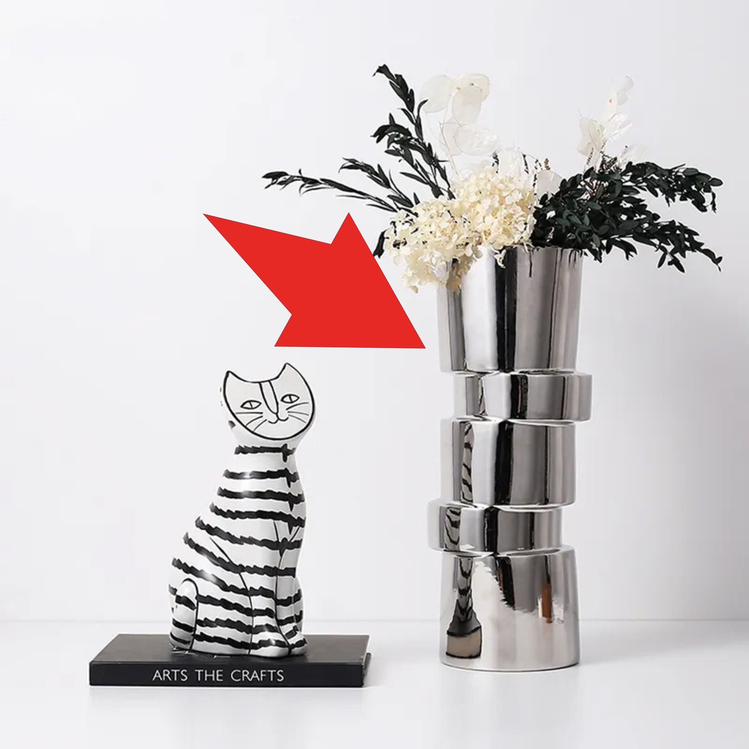 Bamboo Vase Fa-D21090 - Vases - ebarza Furniture UAE | Shop Modern Furniture in Abu Dhabi & Dubai - مفروشات ايبازرا في الامارات | تسوق اثاث عصري وديكورات مميزة في دبي وابوظبي