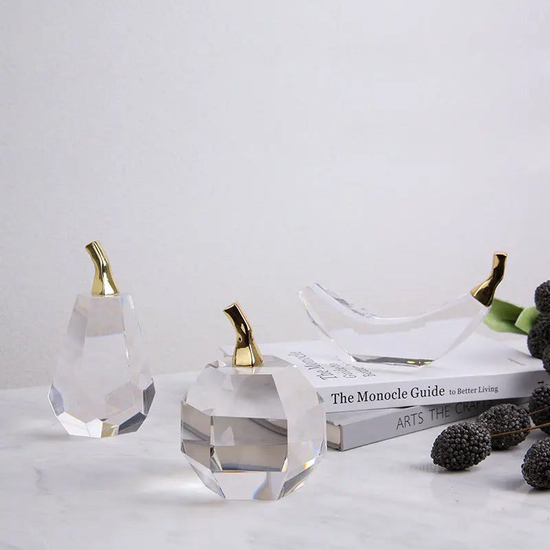 Banana Crystal Decoration Fb-Sj2002 - Home Decor Figurines - ebarza Furniture UAE | Shop Modern Furniture in Abu Dhabi & Dubai - مفروشات ايبازرا في الامارات | تسوق اثاث عصري وديكورات مميزة في دبي وابوظبي