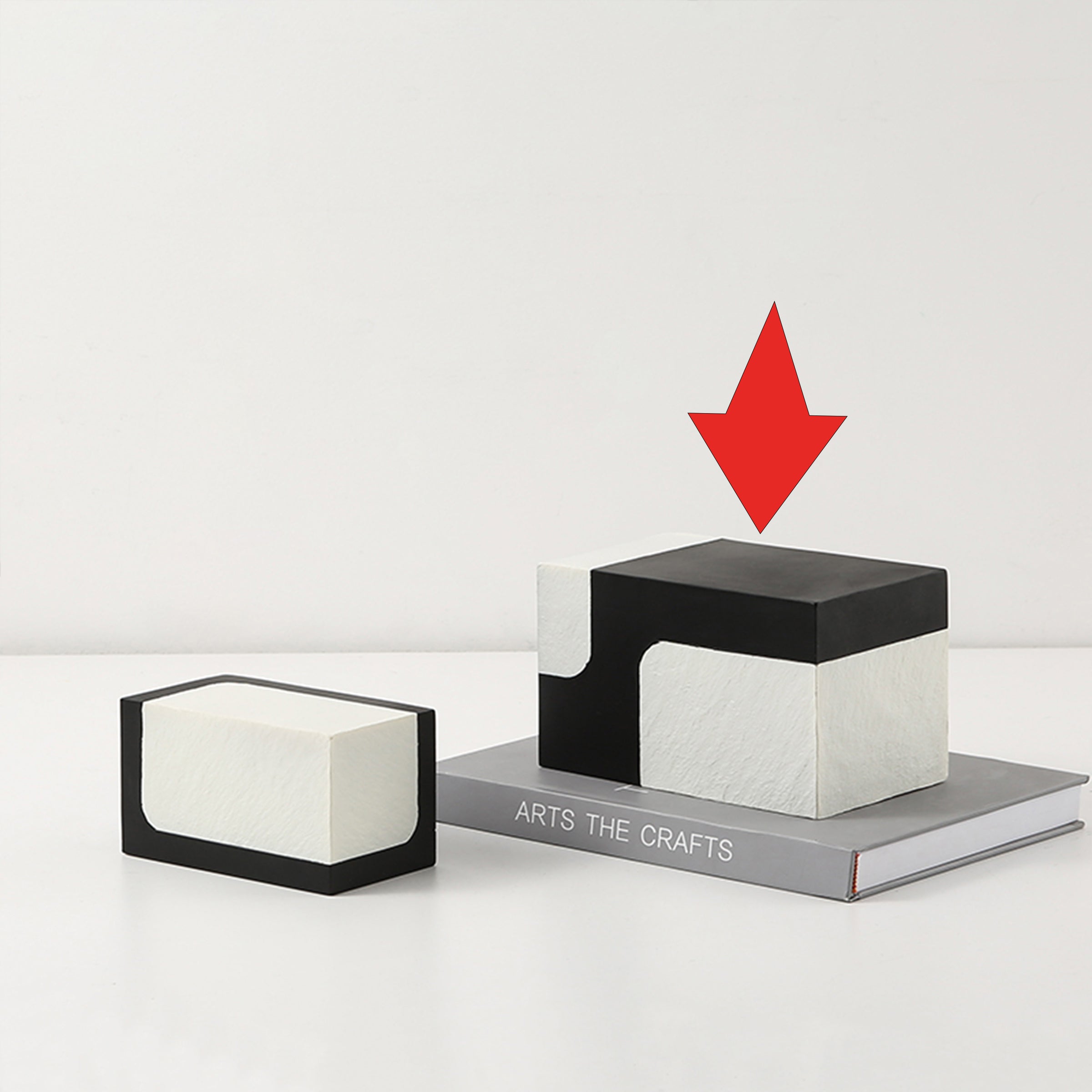 Black And White Stone Block A Fc-Sz21108A - Home Decor Figurines - ebarza Furniture UAE | Shop Modern Furniture in Abu Dhabi & Dubai - مفروشات ايبازرا في الامارات | تسوق اثاث عصري وديكورات مميزة في دبي وابوظبي