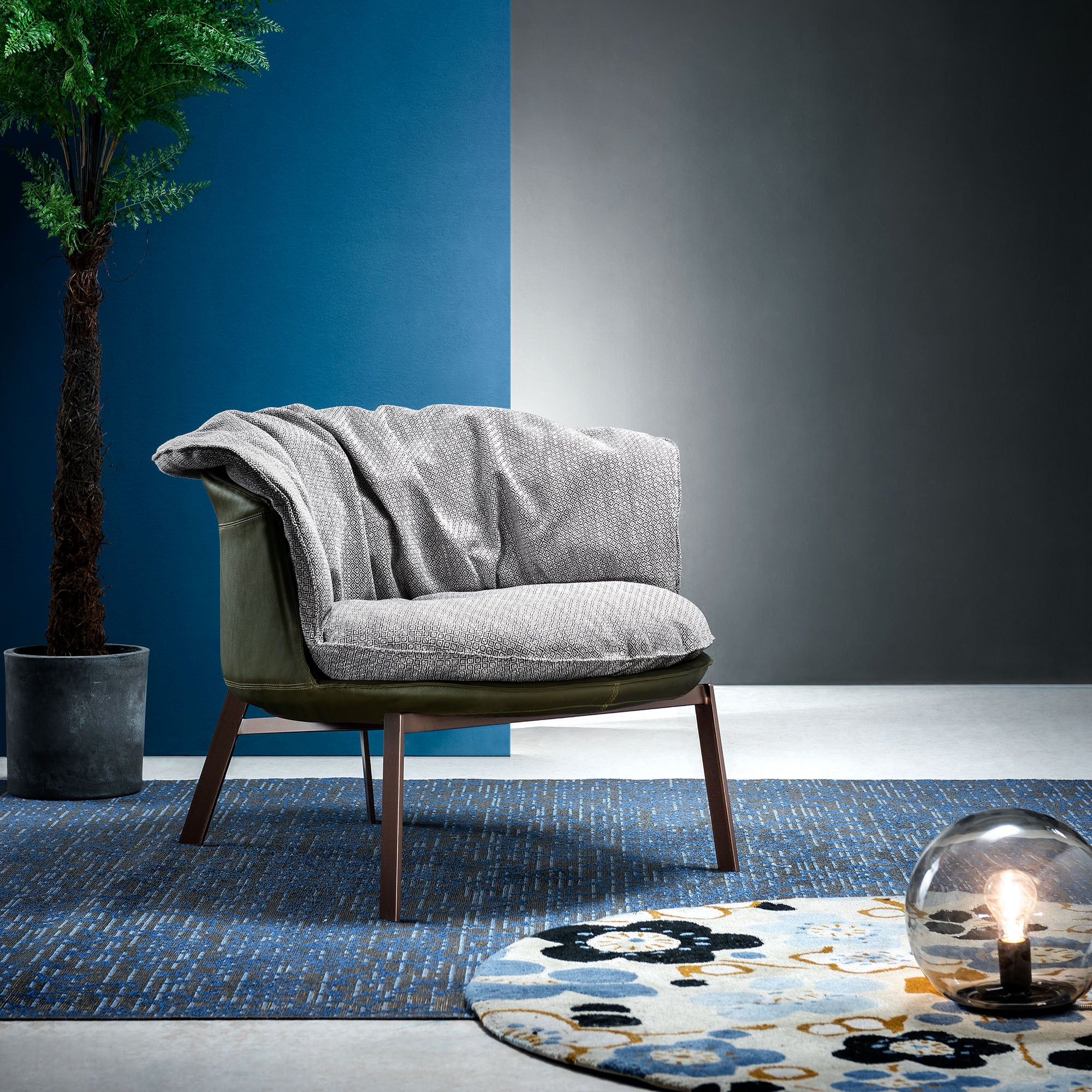 Parma Lounge Chair Lc036 -  Lounge Chairs - ebarza Furniture UAE | Shop Modern Furniture in Abu Dhabi & Dubai - مفروشات ايبازرا في الامارات | تسوق اثاث عصري وديكورات مميزة في دبي وابوظبي