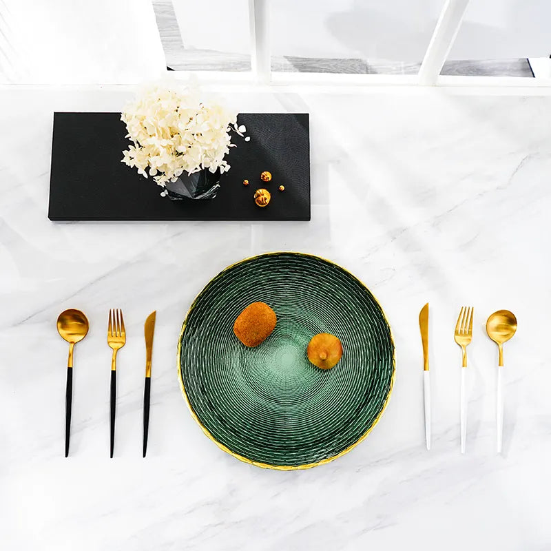 Dinner Plate Fc-Cj1805 - Plates - ebarza Furniture UAE | Shop Modern Furniture in Abu Dhabi & Dubai - مفروشات ايبازرا في الامارات | تسوق اثاث عصري وديكورات مميزة في دبي وابوظبي