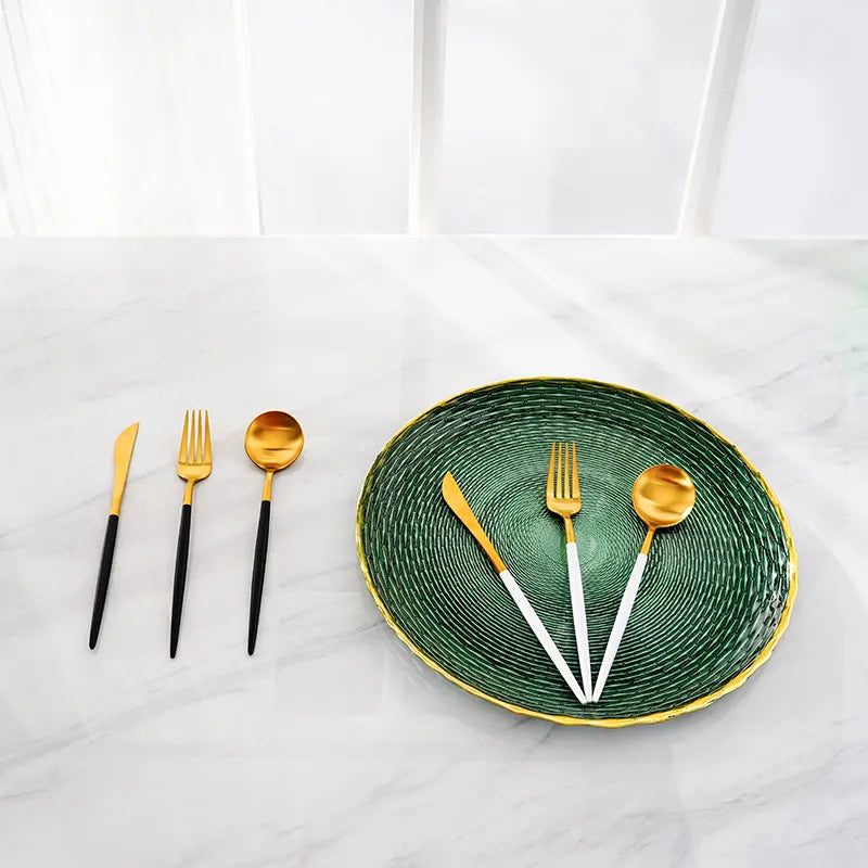 Dinner Plate Fc-Cj1805 - Plates - ebarza Furniture UAE | Shop Modern Furniture in Abu Dhabi & Dubai - مفروشات ايبازرا في الامارات | تسوق اثاث عصري وديكورات مميزة في دبي وابوظبي