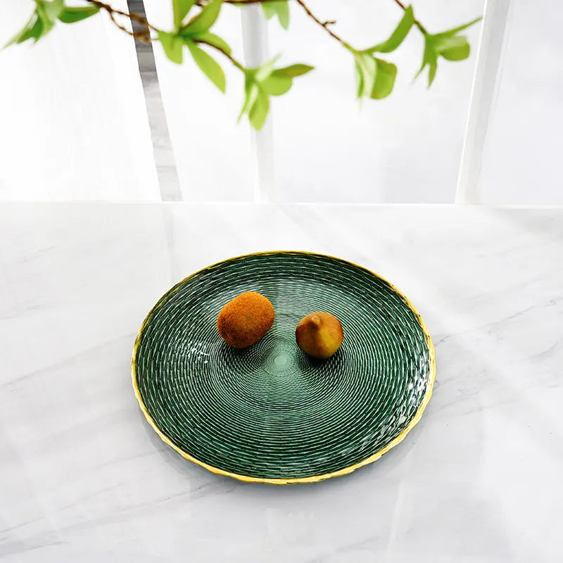 Dinner Plate Fc-Cj1805 - Plates - ebarza Furniture UAE | Shop Modern Furniture in Abu Dhabi & Dubai - مفروشات ايبازرا في الامارات | تسوق اثاث عصري وديكورات مميزة في دبي وابوظبي