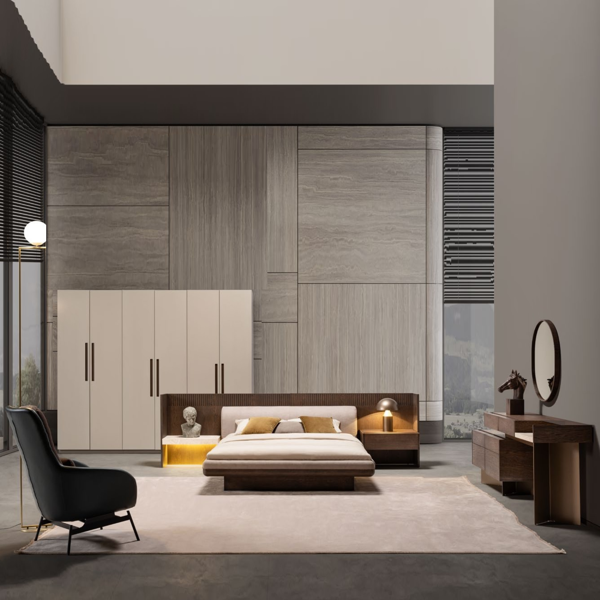 Display Item - Edessa Bedstead With 1X Nightstand Edsa-Bed-YAS - DISPLAY ITEM - ebarza Furniture UAE | Shop Modern Furniture in Abu Dhabi & Dubai - مفروشات ايبازرا في الامارات | تسوق اثاث عصري وديكورات مميزة في دبي وابوظبي