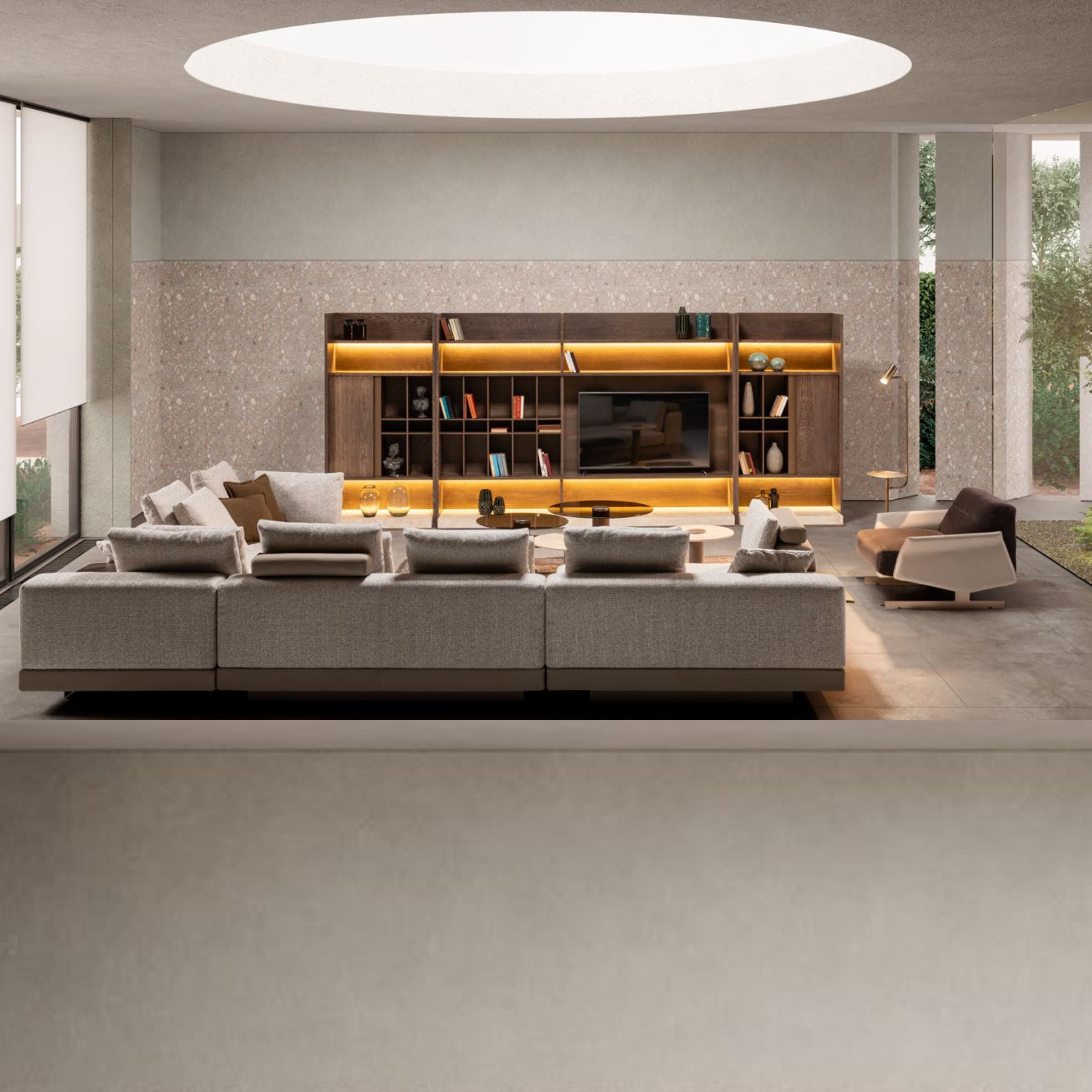 Edessa Wall Unit Left Bookshelf Block Edsa-Wall100R - TV Units - ebarza Furniture UAE | Shop Modern Furniture in Abu Dhabi & Dubai - مفروشات ايبازرا في الامارات | تسوق اثاث عصري وديكورات مميزة في دبي وابوظبي