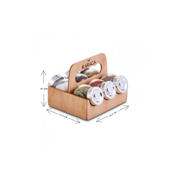 Karaca Casa 7 Piece Spice Rack / Spice Set 153.03.06.1530 - Spice Sets - ebarza Furniture UAE | Shop Modern Furniture in Abu Dhabi & Dubai - مفروشات ايبازرا في الامارات | تسوق اثاث عصري وديكورات مميزة في دبي وابوظبي
