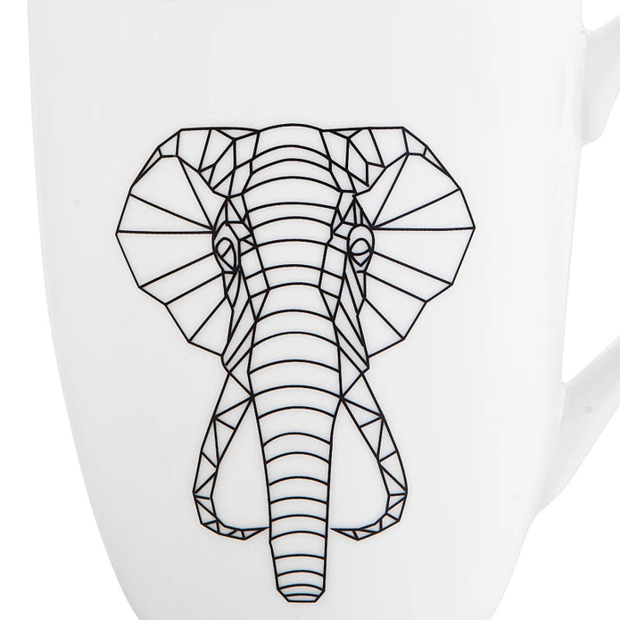 Karaca Draft Cat Mug set of 2 153.03.06.1758 - Mugs - ebarza Furniture UAE | Shop Modern Furniture in Abu Dhabi & Dubai - مفروشات ايبازرا في الامارات | تسوق اثاث عصري وديكورات مميزة في دبي وابوظبي