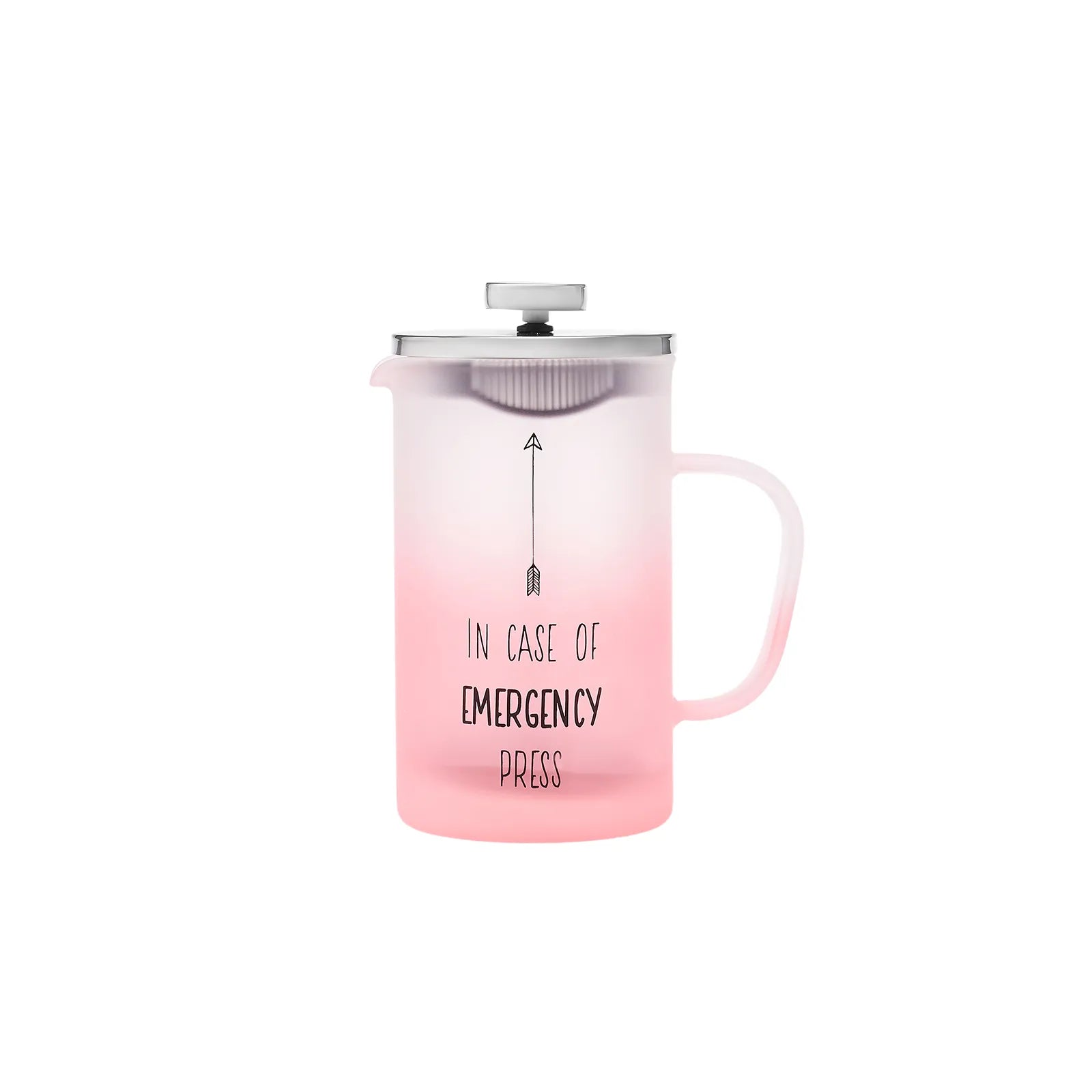 Karaca Emergency Frenchpress Pink 600 Ml 153.03.08.1773 - Kitchen Appliances - ebarza Furniture UAE | Shop Modern Furniture in Abu Dhabi & Dubai - مفروشات ايبازرا في الامارات | تسوق اثاث عصري وديكورات مميزة في دبي وابوظبي