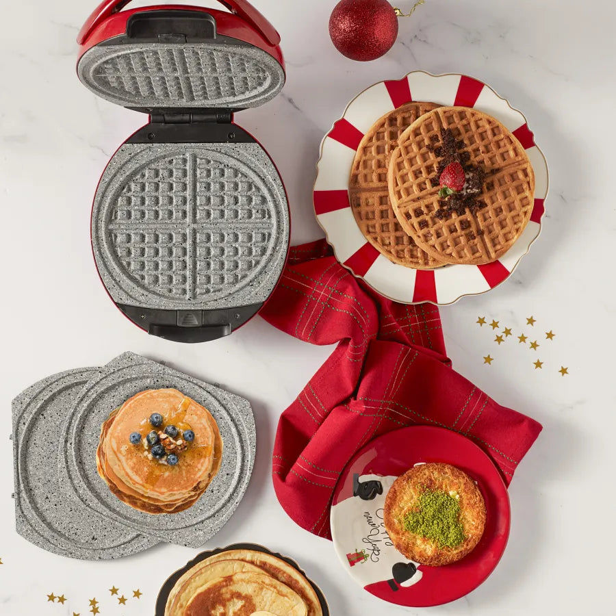 Karaca Funday Silver Removable Plate Waffle Maker 1000W 153.01.06.4927 - Kitchen Appliances - ebarza Furniture UAE | Shop Modern Furniture in Abu Dhabi & Dubai - مفروشات ايبازرا في الامارات | تسوق اثاث عصري وديكورات مميزة في دبي وابوظبي