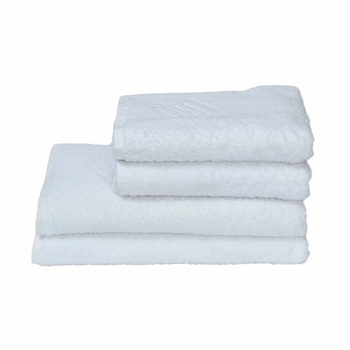 Karaca Home Blanco 4 Pcs White Turkish Bath Set 200.20.01.0591 - Towels - ebarza Furniture UAE | Shop Modern Furniture in Abu Dhabi & Dubai - مفروشات ايبازرا في الامارات | تسوق اثاث عصري وديكورات مميزة في دبي وابوظبي