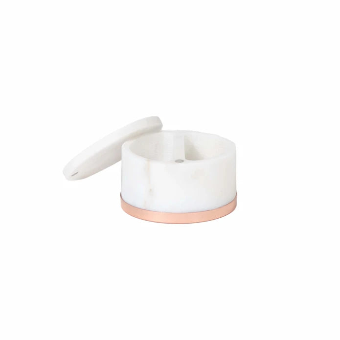 Karaca Home Brass Base Marble Presentation Stand 12 cm 300.21.02.0516 - Spice Sets - ebarza Furniture UAE | Shop Modern Furniture in Abu Dhabi & Dubai - مفروشات ايبازرا في الامارات | تسوق اثاث عصري وديكورات مميزة في دبي وابوظبي