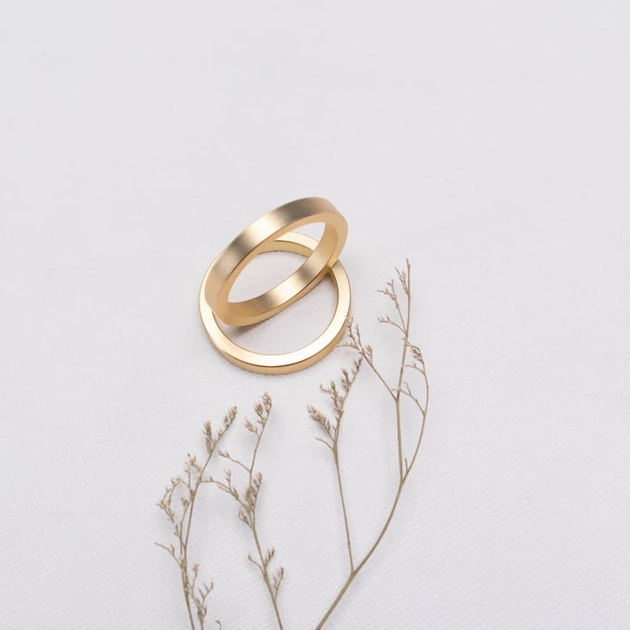 Karaca Home Lana 2-Pack Gold Napkin Ring 300.22.02.0484 - Napkin Rings - ebarza Furniture UAE | Shop Modern Furniture in Abu Dhabi & Dubai - مفروشات ايبازرا في الامارات | تسوق اثاث عصري وديكورات مميزة في دبي وابوظبي