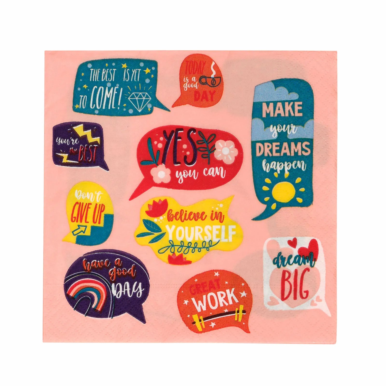 Karaca Home Motto Paper Napkin 20 pcs 33x33 cm 300.22.02.0680 - Napkins - ebarza Furniture UAE | Shop Modern Furniture in Abu Dhabi & Dubai - مفروشات ايبازرا في الامارات | تسوق اثاث عصري وديكورات مميزة في دبي وابوظبي