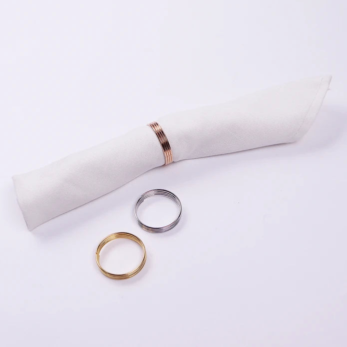 Karaca Home Strip 12 Piece Napkin Ring Rose Gold 300.21.02.0610 - Napkin Rings - ebarza Furniture UAE | Shop Modern Furniture in Abu Dhabi & Dubai - مفروشات ايبازرا في الامارات | تسوق اثاث عصري وديكورات مميزة في دبي وابوظبي