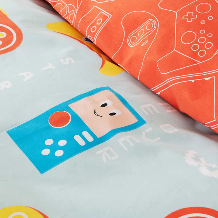 Karaca Home Young Gameboy Single 100% Cotton Duvet Cover Set 200.20.01.0134 - Bedding - ebarza Furniture UAE | Shop Modern Furniture in Abu Dhabi & Dubai - مفروشات ايبازرا في الامارات | تسوق اثاث عصري وديكورات مميزة في دبي وابوظبي