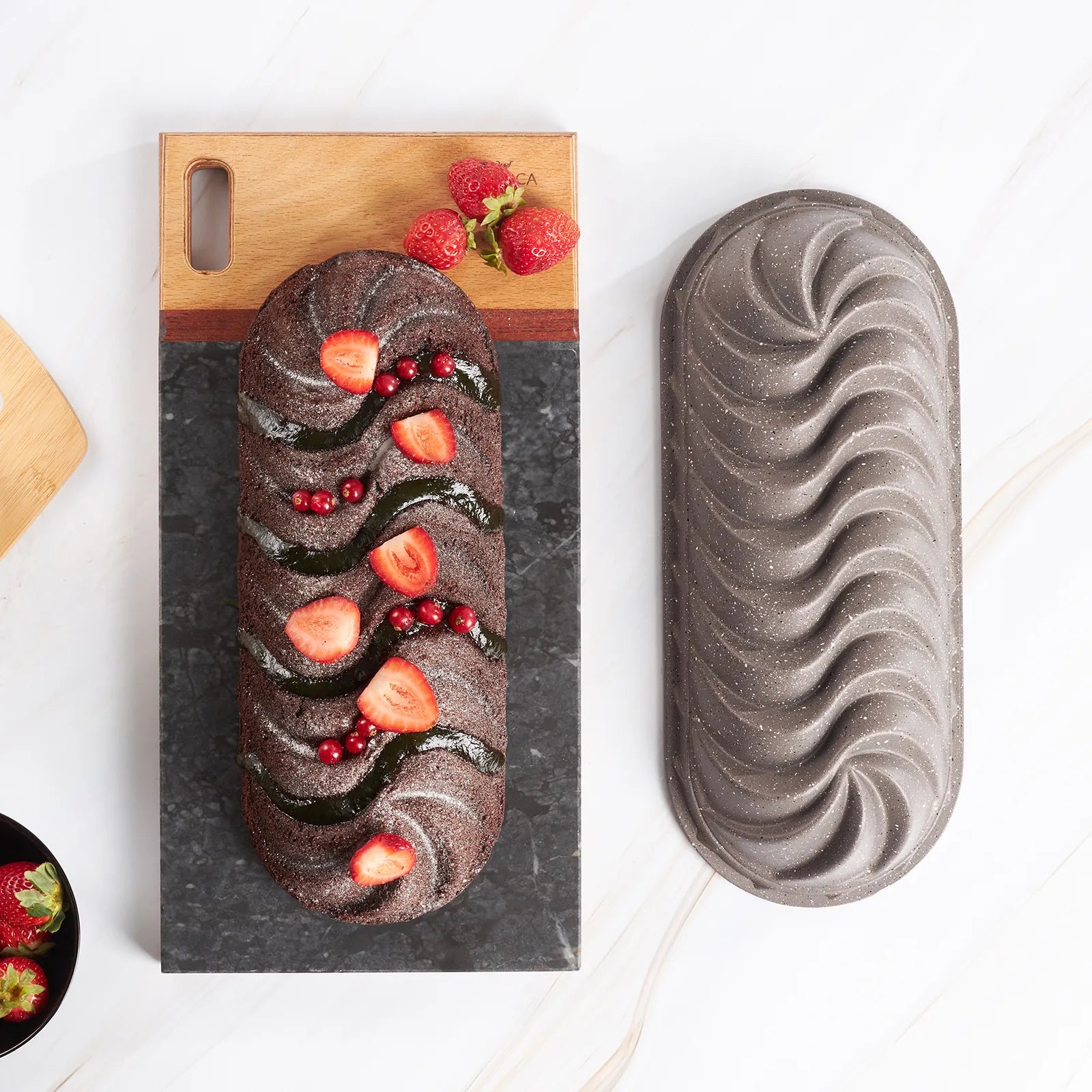 Karaca Linon Baton Gray Casting Cake Mold 153.03.06.4525 - Kitchen Appliances - ebarza Furniture UAE | Shop Modern Furniture in Abu Dhabi & Dubai - مفروشات ايبازرا في الامارات | تسوق اثاث عصري وديكورات مميزة في دبي وابوظبي