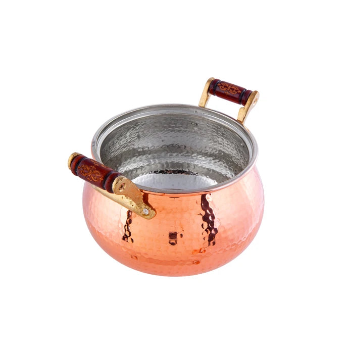 Karaca Mesopotamia Copper 20 Cm Cup Pot 153.03.08.0064 - Cookware Sets - ebarza Furniture UAE | Shop Modern Furniture in Abu Dhabi & Dubai - مفروشات ايبازرا في الامارات | تسوق اثاث عصري وديكورات مميزة في دبي وابوظبي